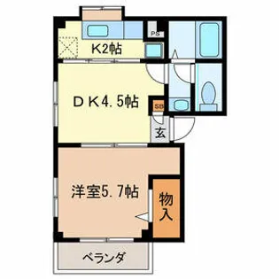 アブニール【3階】の間取り