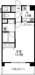 IP 1st IAMS【402号室】の間取り