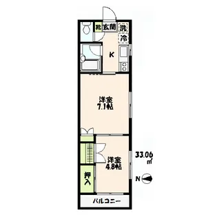 ミレハイム【2階】の間取り