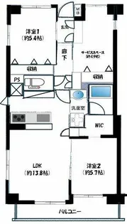 東急ドエル・アルス川口五丁目弐番館【1階】の間取り