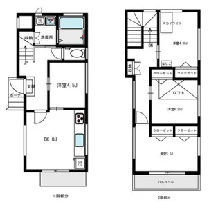 埼玉県川口市青木4丁目【一戸建】の間取り