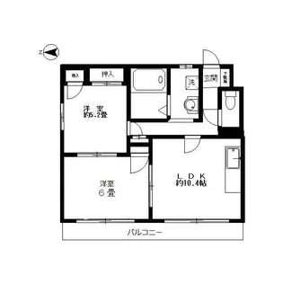 ミドルパーク【3階】の間取り
