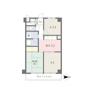 ライオンズマンション川口第2【302号室】の間取り