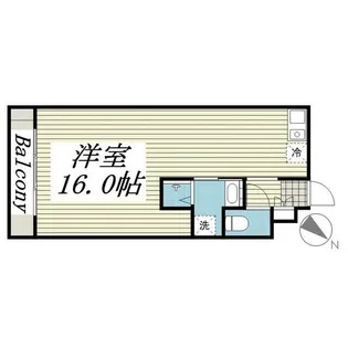 岩田ビル【0205号室】の間取り