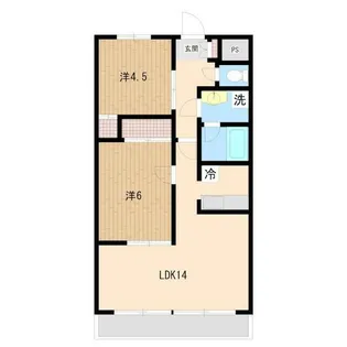 グランディール【1階】の間取り