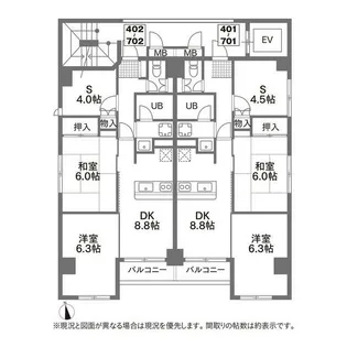 西川口レジデンス【501号室】の間取り