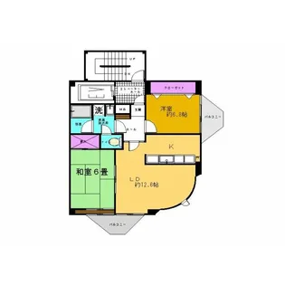 パーク・タワー並木【5号室】の間取り