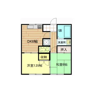 奥田コーポ【1階】の間取り