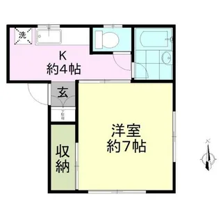 SAMAX MIMURA【1号室】の間取り