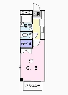 岡山県岡山市中区平井1丁目【アパート】の間取り