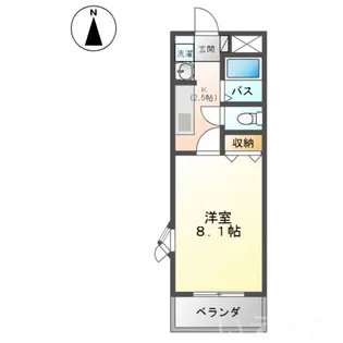 岡山県総社市三輪【アパート】の間取り