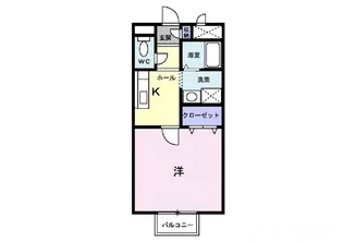 岡山県岡山市北区学南町3丁目【アパート】の間取り