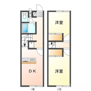 岡山県岡山市中区藤崎【アパート】の間取り
