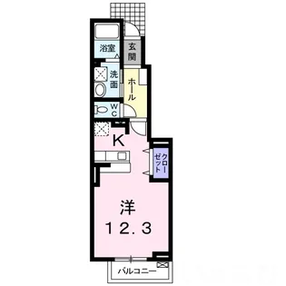 岡山県岡山市中区福泊【アパート】の間取り