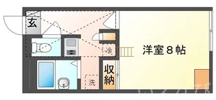 岡山県岡山市北区宿【アパート】の間取り
