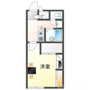 岡山県岡山市北区西長瀬【アパート】の間取り