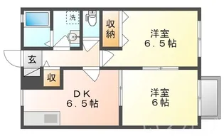 岡山県岡山市北区牟佐【アパート】の間取り