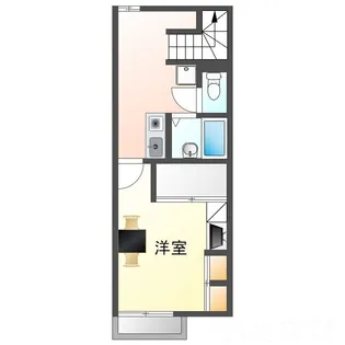 岡山県岡山市東区瀬戸町沖【アパート】の間取り