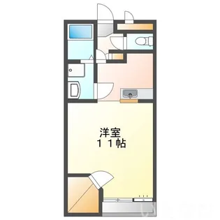 岡山県岡山市南区当新田【アパート】の間取り