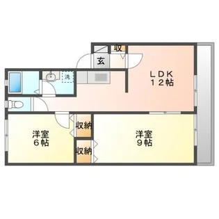 岡山県岡山市中区西川原1丁目【アパート】の間取り