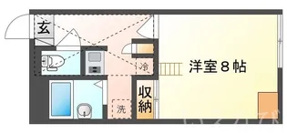 岡山県岡山市北区谷万成1丁目【アパート】の間取り