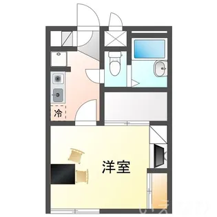 岡山県岡山市北区富田町2丁目【アパート】の間取り