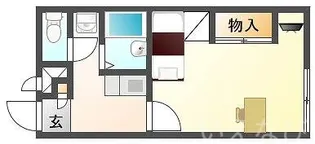 岡山県岡山市北区平田【アパート】の間取り