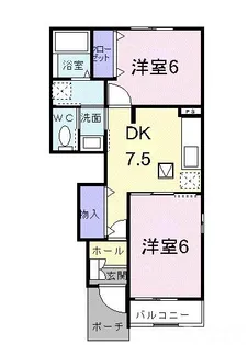 岡山県備前市東片上【アパート】の間取り