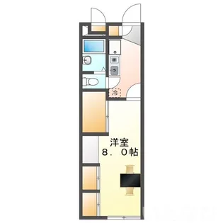 岡山県岡山市中区今在家【アパート】の間取り