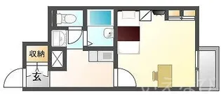 岡山県岡山市北区高松【アパート】の間取り