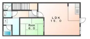 岡山県岡山市北区広瀬町【アパート】の間取り