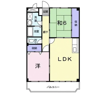 岡山県倉敷市児島上の町2丁目【マンション】の間取り