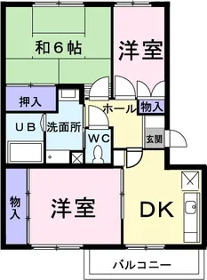 岡山県岡山市中区平井3丁目【マンション】の間取り