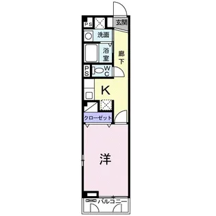 岡山県倉敷市玉島上成【アパート】の間取り
