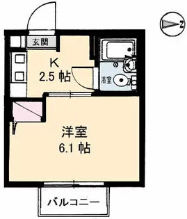 岡山県岡山市北区津島福居2丁目【アパート】の間取り