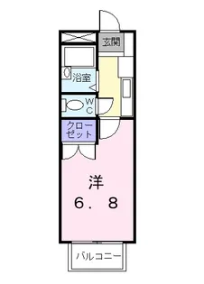 岡山県岡山市中区平井1丁目【アパート】の間取り