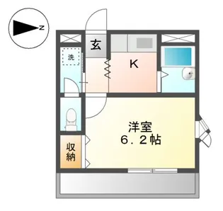 岡山県岡山市北区津島福居1丁目【アパート】の間取り