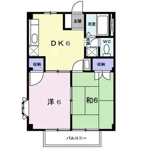 岡山県岡山市南区浜野2丁目【アパート】の間取り