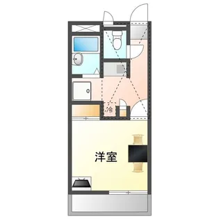 岡山県岡山市北区今8丁目【アパート】の間取り