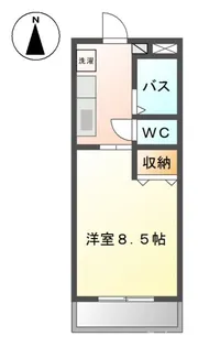 岡山県岡山市中区長岡【アパート】の間取り
