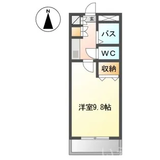 岡山県岡山市北区高柳東町【アパート】の間取り