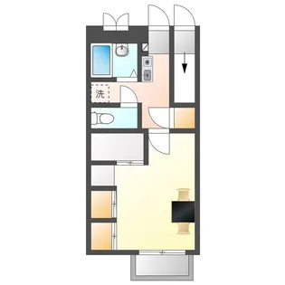 岡山県岡山市北区津高【アパート】の間取り