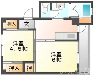 岡山県岡山市北区加茂【マンション】の間取り