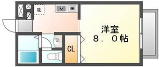 岡山県岡山市北区花尻みどり町【アパート】の間取り