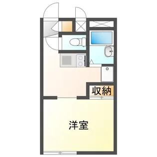 岡山県岡山市南区洲崎1丁目【アパート】の間取り