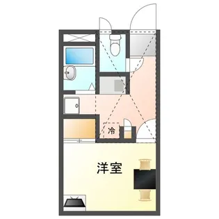 岡山県岡山市北区山科町【アパート】の間取り