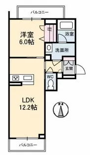 岡山県岡山市北区高柳西町【マンション】の間取り