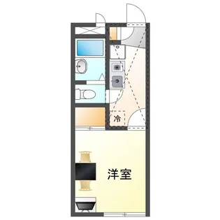 岡山県岡山市北区青江5丁目【アパート】の間取り