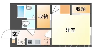 岡山県岡山市中区今在家【アパート】の間取り