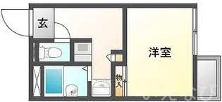 岡山県岡山市北区久米【アパート】の間取り